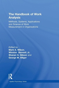 Enlarge image Cover: The Handbook of Work Analysis - Routledge