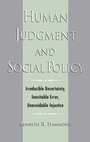 Cover: Human Judgment and Social Policy - Oxford University Press Inc