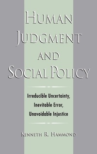 Enlarge image Cover: Human Judgment and Social Policy - Oxford University Press Inc