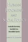 Cover: Human Judgment and Social Policy - Oxford University Press Inc