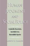 Cover: Human Judgment and Social Policy - Oxford University Press Inc