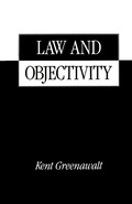 Cover: Law and Objectivity - Oxford University Press Inc