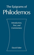 Cover: The Epigrams of Philodemos - Oxford University Press Inc