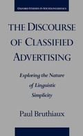 Cover: The Discourse of Classified Advertising - Oxford University Press Inc