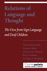 Abbildung von: Relations of Language and Thought - Oxford University Press Inc