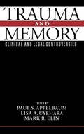 Cover: Trauma and Memory - Oxford University Press Inc