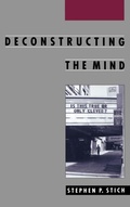 Cover: Deconstructing the Mind - Oxford University Press Inc