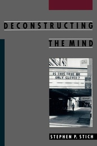 Enlarge image Cover: Deconstructing the Mind - Oxford University Press Inc