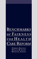 Cover: Benchmarks of Fairness for Health Care Reform - Oxford University Press Inc