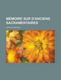 Cover: Memoire Sur D'Anciens Sacramentaires - Rarebooksclub.com
