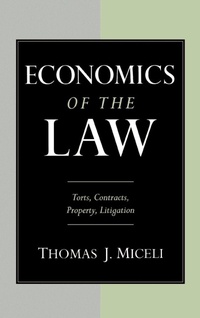 Enlarge image Cover: Economics of the Law - Oxford University Press Inc
