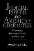 Cover: Judicial Power and American Character - Oxford University Press Inc