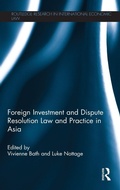 Cover: Foreign Investment and Dispute Resolution Law and Practice in Asia - Routledge