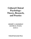 Cover: Cultural Clinical Psychology - Oxford University Press Inc