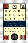 Cover: A Book of Legal Lists - Oxford University Press Inc
