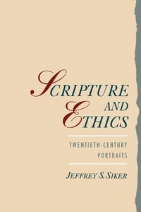 Enlarge image Cover: Scripture and Ethics - Oxford University Press Inc