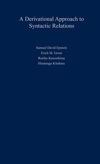 Enlarge image Cover: A Derivational Approach to Syntactic Relations - Oxford University Press Inc