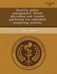 Enlarge image Cover: Security Policy Management - Proquest, Umi Dissertation Publishing