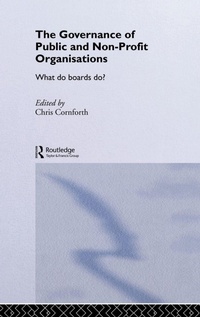 Enlarge image Cover: The Governance of Public and Non-Profit Organizations - Routledge