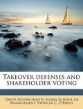 Cover: Takeover Defenses and Shareholder Voting - Nabu Press