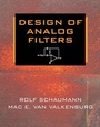 Cover: Design of Analog Filters - Oxford University Press Inc