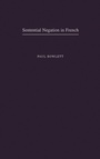 Cover: Sentential Negation in French - Oxford University Press Inc