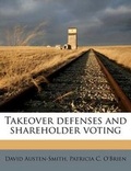 Cover: Takeover Defenses and Shareholder Voting - Nabu Press
