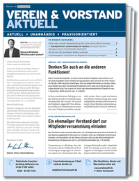 Bild: Verein & Vorstand aktuell - VNR Verlag für die Deutsche Wirtschaft
