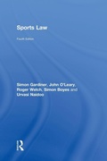 Cover: Sports Law - Routledge