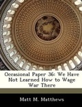 Cover: Occasional Paper 36 - Bibliogov