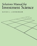 Cover: Solutions Manual for "Investment Science" (Gratis) - OUP Australia and New Zealand