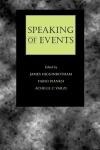 Enlarge image Cover: Speaking of Events - Oxford University Press Inc
