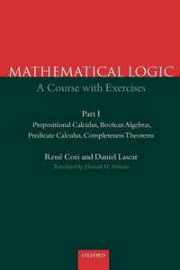 Enlarge image Cover: Mathematical Logic: Part 1 - Oxford University Press