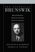Cover: The Essential Brunswik - Oxford University Press