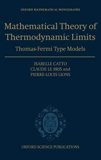 Enlarge image Cover: Mathematical Theory of Thermodynamic Limits - Oxford University Press