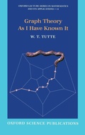 Cover: Graph Theory As I Have Known It - Oxford University Press
