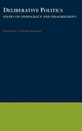 Cover: Deliberative Politics - Oxford University Press Inc
