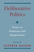 Cover: Deliberative Politics - Oxford University Press Inc