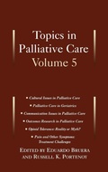Cover: Topics in Palliative Care, Volume 5 - Oxford University Press Inc