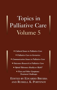 Enlarge image Cover: Topics in Palliative Care, Volume 5 - Oxford University Press Inc
