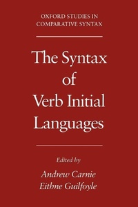 Enlarge image Cover: The Syntax of Verb Initial Languages - Oxford University Press Inc