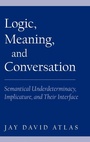 Cover: Logic, Meaning, and Conversation - Oxford University Press Inc