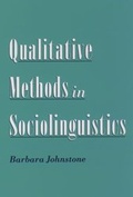 Cover: Qualitative Methods in Sociolinguistics - Oxford University Press Inc