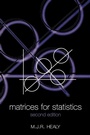 Cover: Matrices for Statistics - Oxford University Press