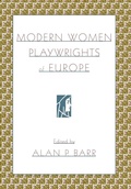 Cover: Modern Women Playwrights of Europe - Oxford University Press Inc