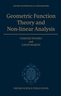 Cover: Geometric Function Theory and Non-linear Analysis - Oxford University Press
