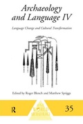 Cover: Archaeology and Language IV - Routledge