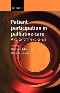 Enlarge image Cover: Patient Participation in Palliative Care - Oxford University Press