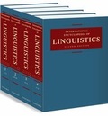 Cover: International Encyclopedia of Linguistics - Oxford University Press