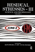 Cover: Residual Stresses III - Spon Press